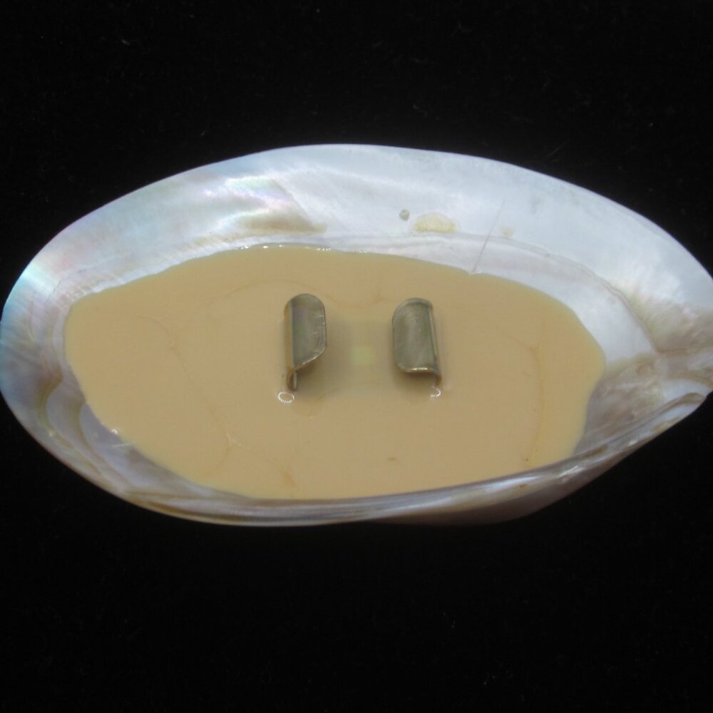 Vintage Shell Belt Clip Buckle Oval - Picture 5 of 5